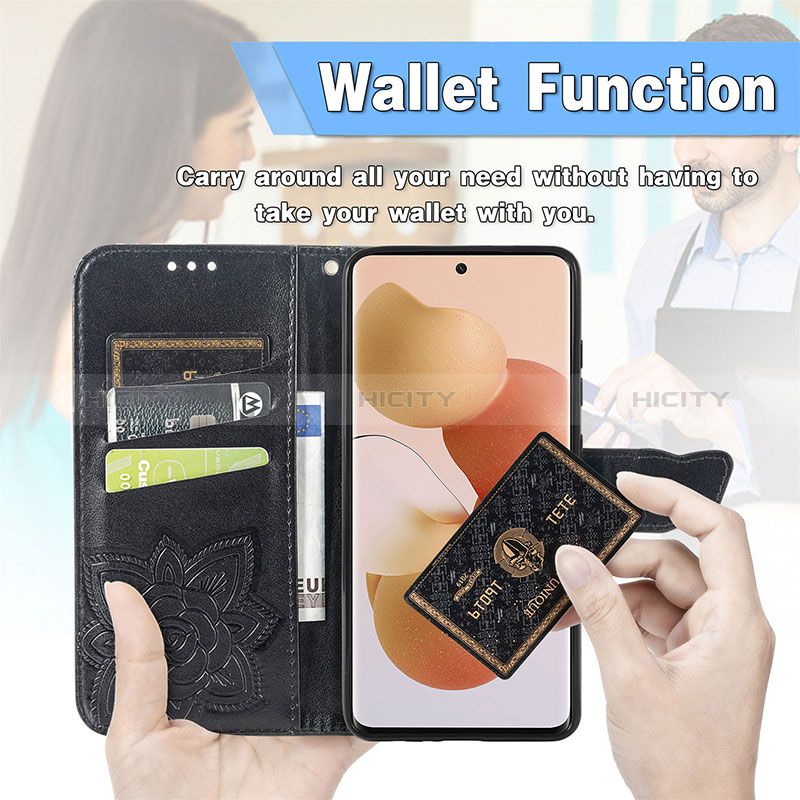 Coque Portefeuille Papillon Livre Cuir Etui Clapet pour Xiaomi Civi 5G Plus