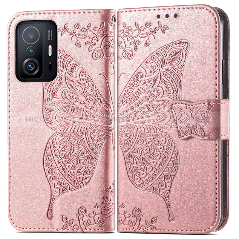 Coque Portefeuille Papillon Livre Cuir Etui Clapet pour Xiaomi Mi 11T Pro 5G Plus