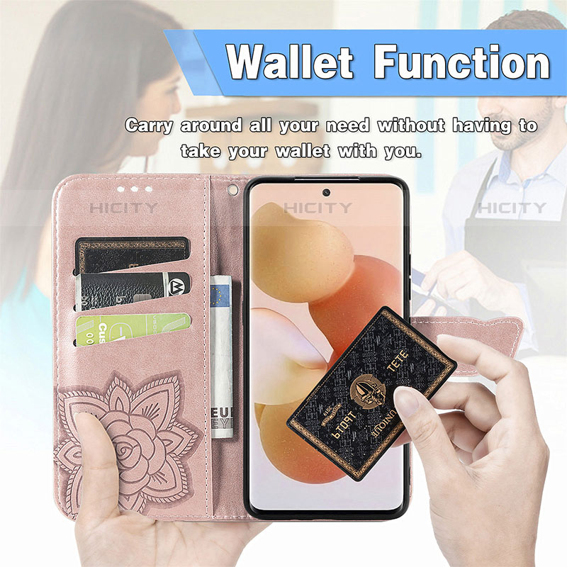 Coque Portefeuille Papillon Livre Cuir Etui Clapet pour Xiaomi Mi 12 Pro 5G Plus