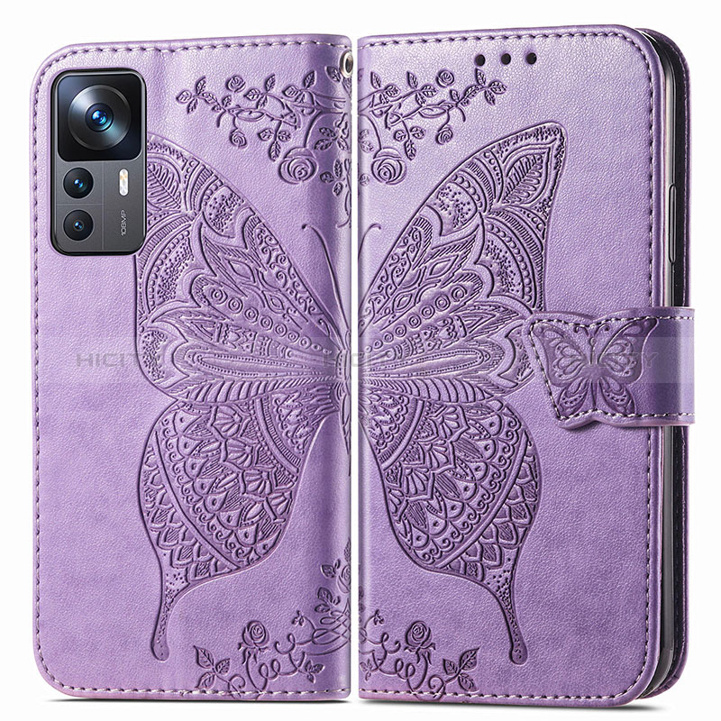 Coque Portefeuille Papillon Livre Cuir Etui Clapet pour Xiaomi Mi 12T Pro 5G Plus