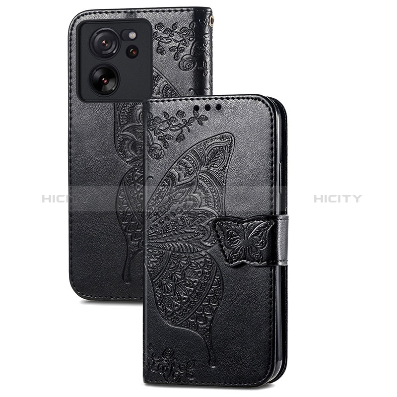 Coque Portefeuille Papillon Livre Cuir Etui Clapet pour Xiaomi Mi 13T Pro 5G Plus