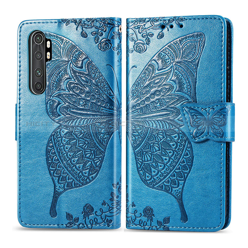 Coque Portefeuille Papillon Livre Cuir Etui Clapet pour Xiaomi Mi Note 10 Lite Plus