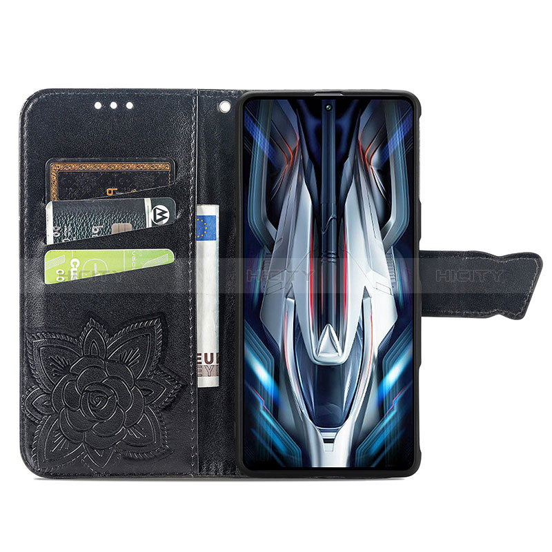 Coque Portefeuille Papillon Livre Cuir Etui Clapet pour Xiaomi Poco F4 GT 5G Plus