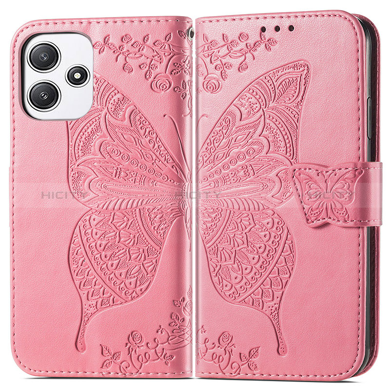 Coque Portefeuille Papillon Livre Cuir Etui Clapet pour Xiaomi Poco M6 Pro 5G Plus