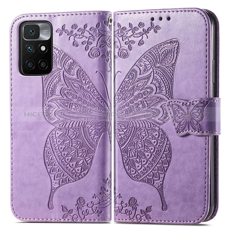 Coque Portefeuille Papillon Livre Cuir Etui Clapet pour Xiaomi Redmi 10 (2022) Plus