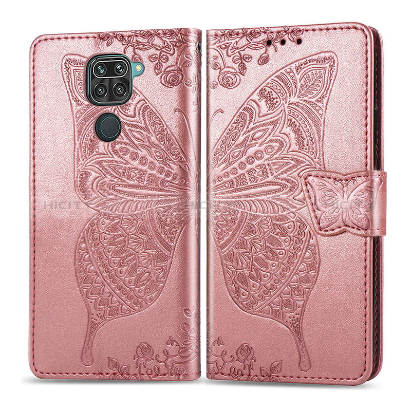 Coque Portefeuille Papillon Livre Cuir Etui Clapet pour Xiaomi Redmi 10X 4G Plus