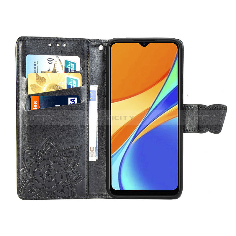 Coque Portefeuille Papillon Livre Cuir Etui Clapet pour Xiaomi Redmi 9 Activ Plus