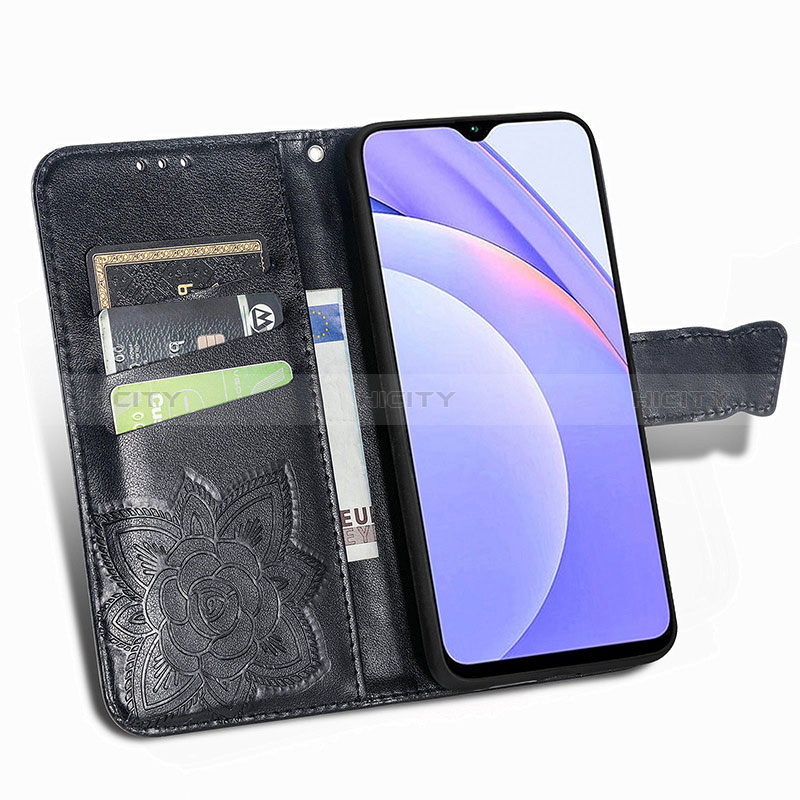 Coque Portefeuille Papillon Livre Cuir Etui Clapet pour Xiaomi Redmi 9T 4G Plus