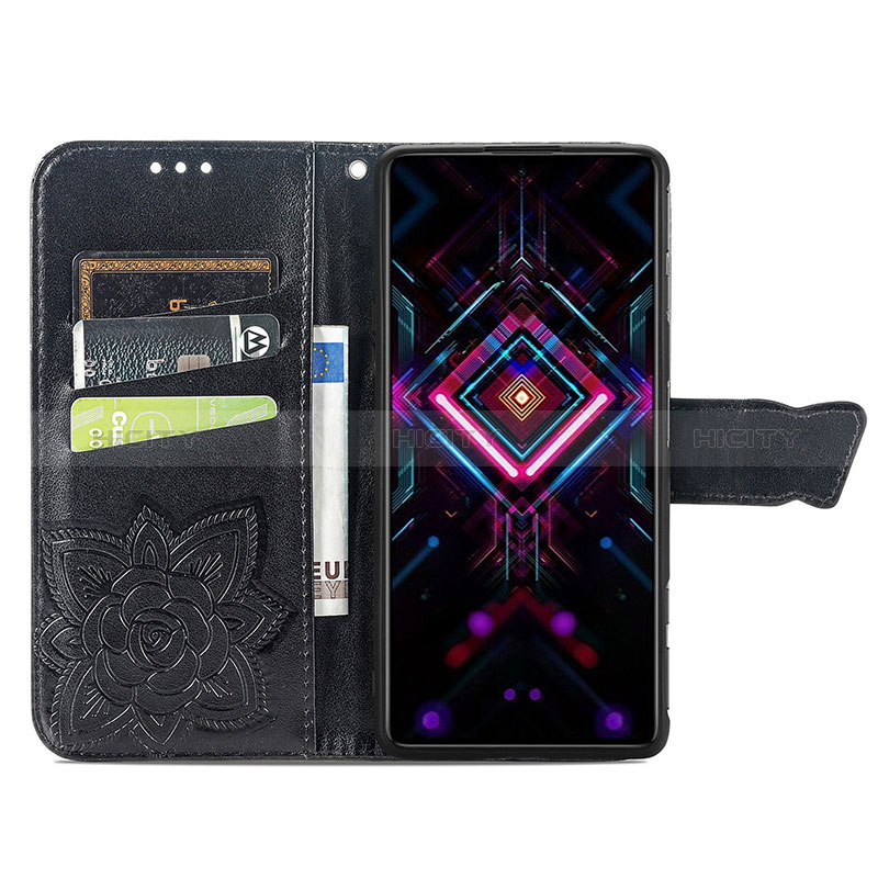 Coque Portefeuille Papillon Livre Cuir Etui Clapet pour Xiaomi Redmi K40 Gaming 5G Plus