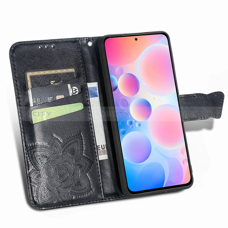 Coque Portefeuille Papillon Livre Cuir Etui Clapet pour Xiaomi Redmi K40 Pro+ Plus 5G Plus