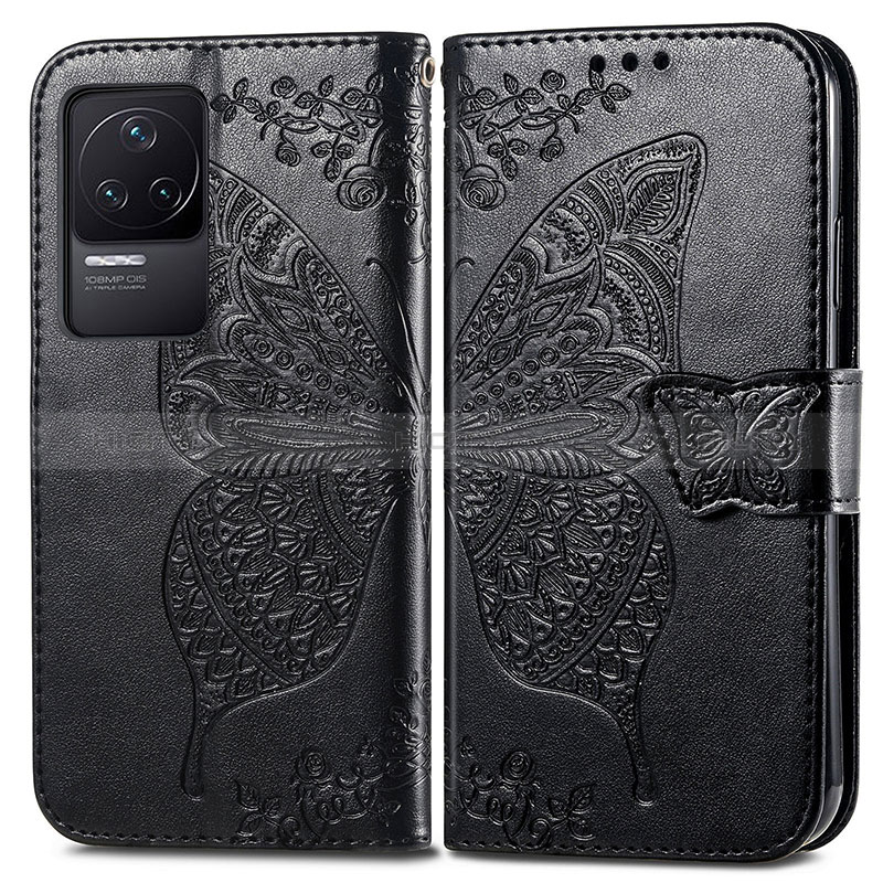 Coque Portefeuille Papillon Livre Cuir Etui Clapet pour Xiaomi Redmi K50 5G Plus