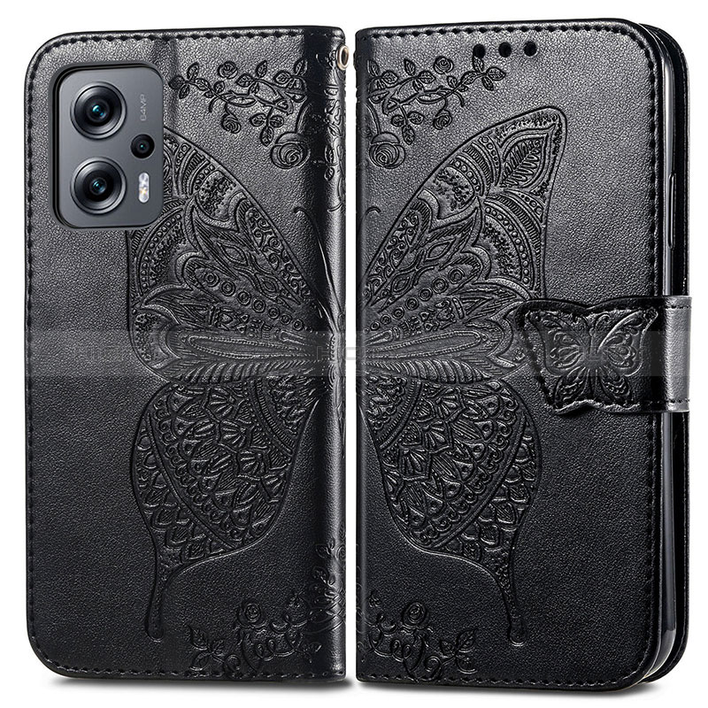 Coque Portefeuille Papillon Livre Cuir Etui Clapet pour Xiaomi Redmi K50i 5G Plus