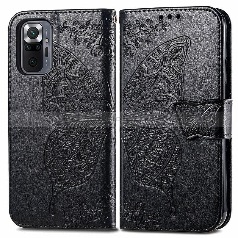 Coque Portefeuille Papillon Livre Cuir Etui Clapet pour Xiaomi Redmi Note 10 Pro Max Plus