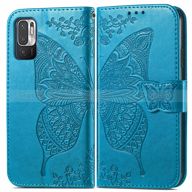 Coque Portefeuille Papillon Livre Cuir Etui Clapet pour Xiaomi Redmi Note 10T 5G Plus