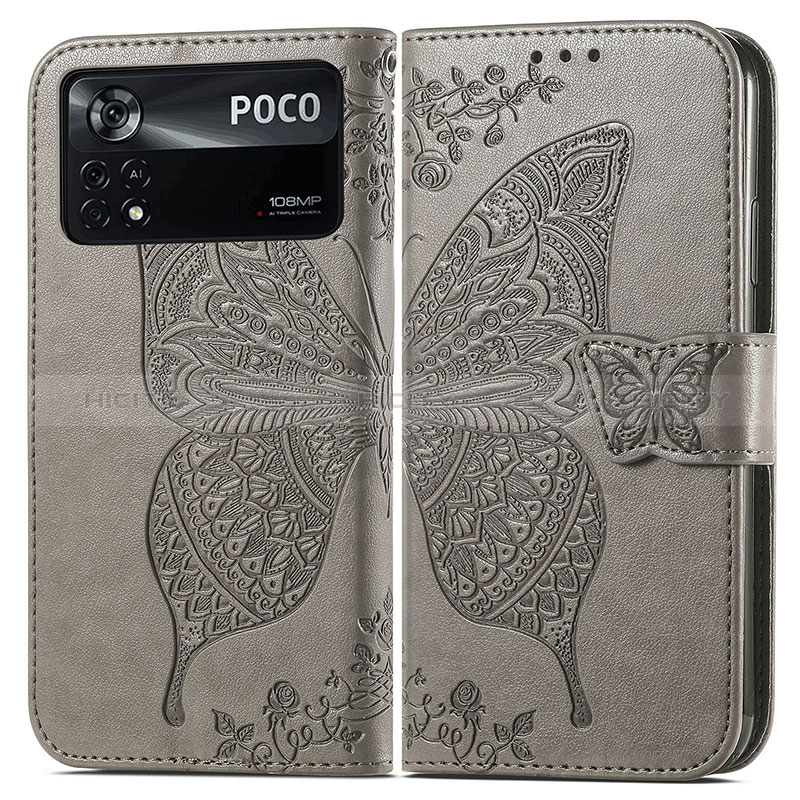 Coque Portefeuille Papillon Livre Cuir Etui Clapet pour Xiaomi Redmi Note 11E Pro 5G Plus