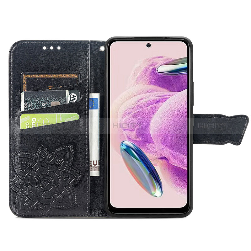 Coque Portefeuille Papillon Livre Cuir Etui Clapet pour Xiaomi Redmi Note 12S Plus