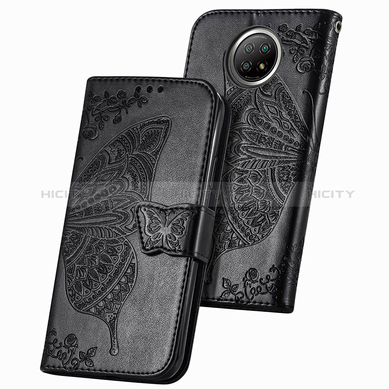 Coque Portefeuille Papillon Livre Cuir Etui Clapet pour Xiaomi Redmi Note 9 5G Plus