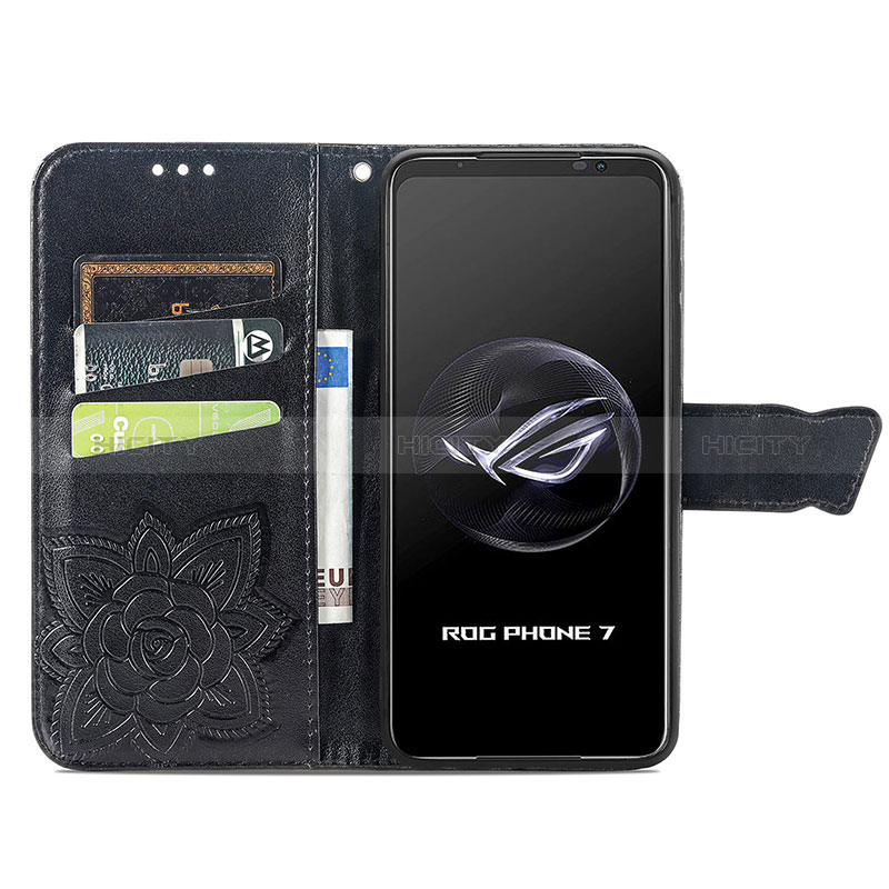 Coque Portefeuille Papillon Livre Cuir Etui Clapet S01D pour Asus ROG Phone 7 Plus