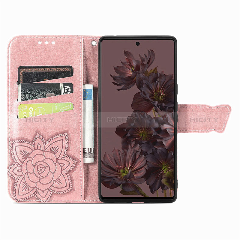 Coque Portefeuille Papillon Livre Cuir Etui Clapet S01D pour Google Pixel 7 Pro 5G Plus