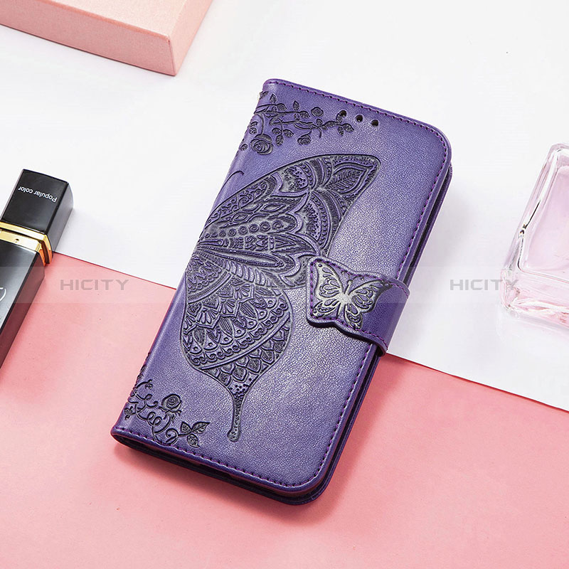 Coque Portefeuille Papillon Livre Cuir Etui Clapet S01D pour Huawei Honor 60 5G Plus