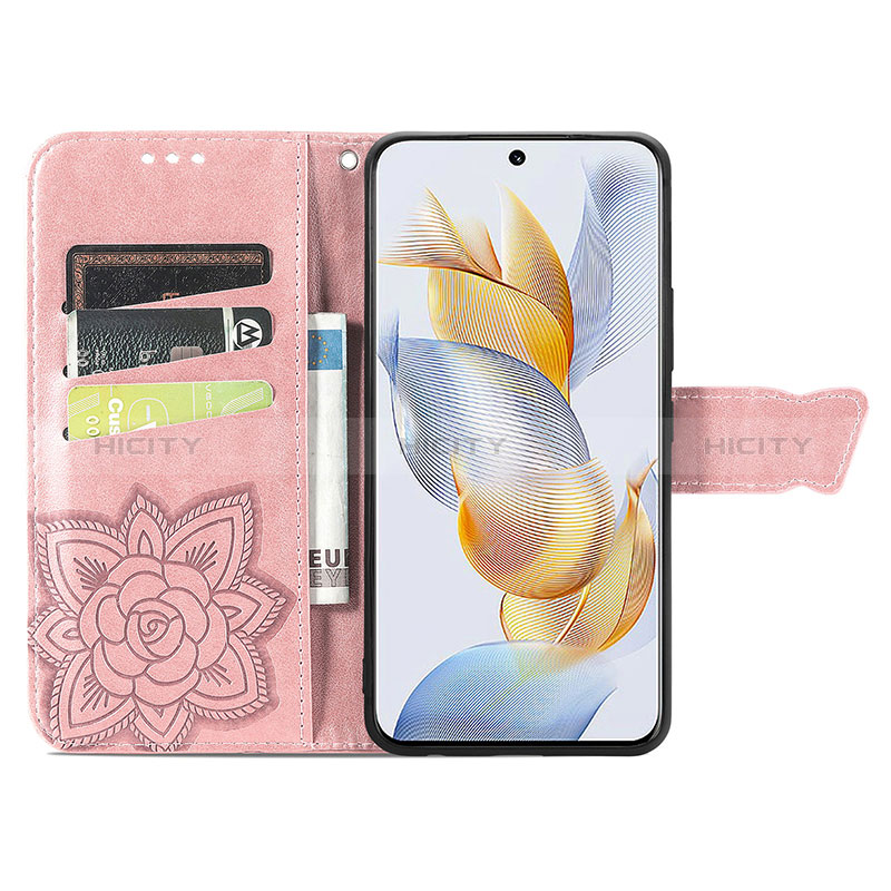 Coque Portefeuille Papillon Livre Cuir Etui Clapet S01D pour Huawei Honor 90 5G Plus