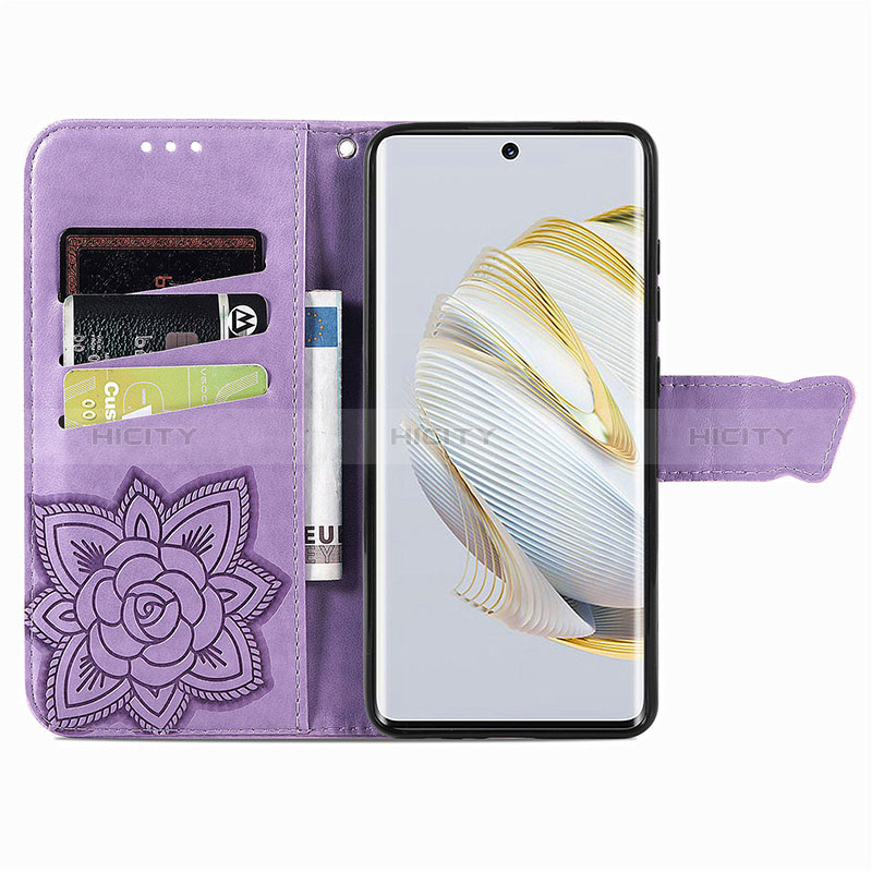 Coque Portefeuille Papillon Livre Cuir Etui Clapet S01D pour Huawei Nova 10 SE Plus