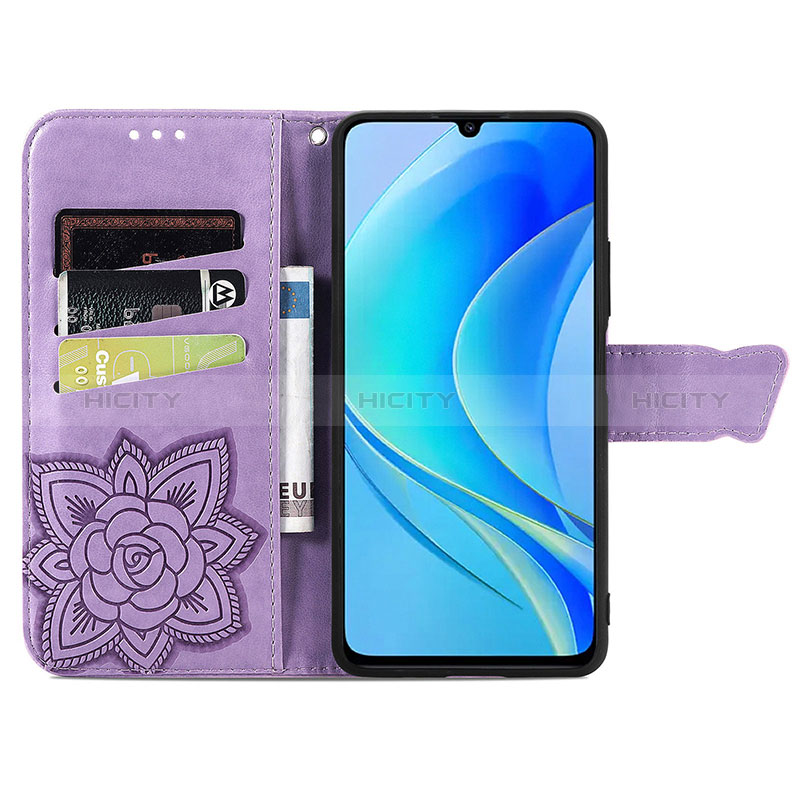 Coque Portefeuille Papillon Livre Cuir Etui Clapet S01D pour Huawei Nova Y71 Plus