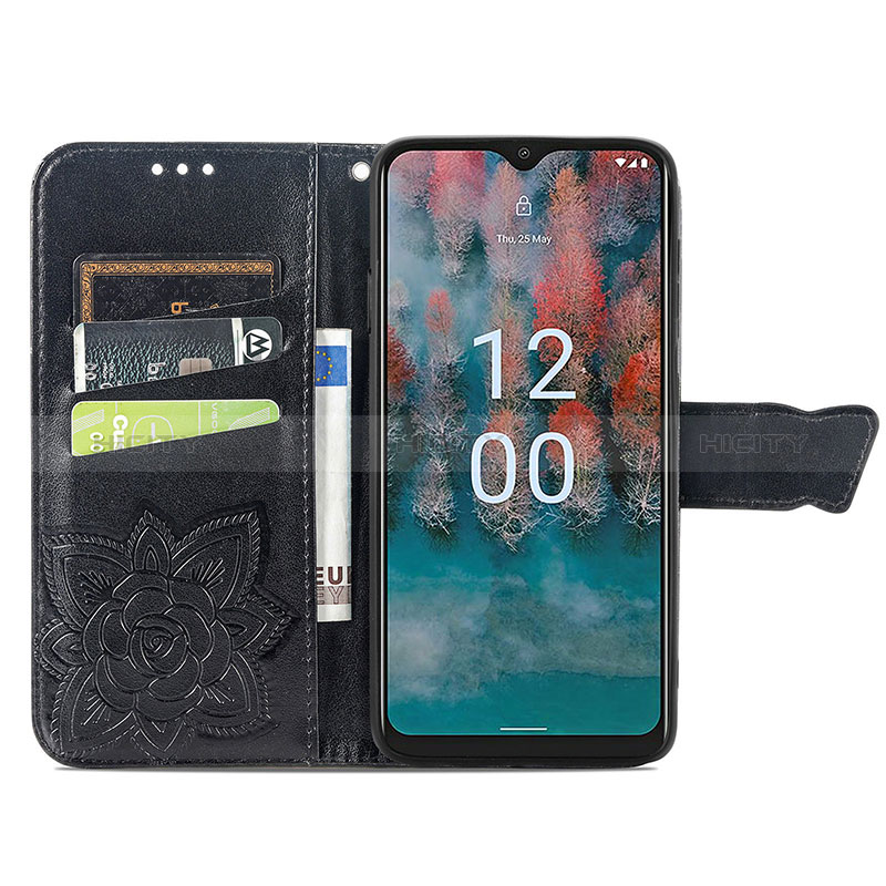 Coque Portefeuille Papillon Livre Cuir Etui Clapet S01D pour Nokia C12 Pro Plus