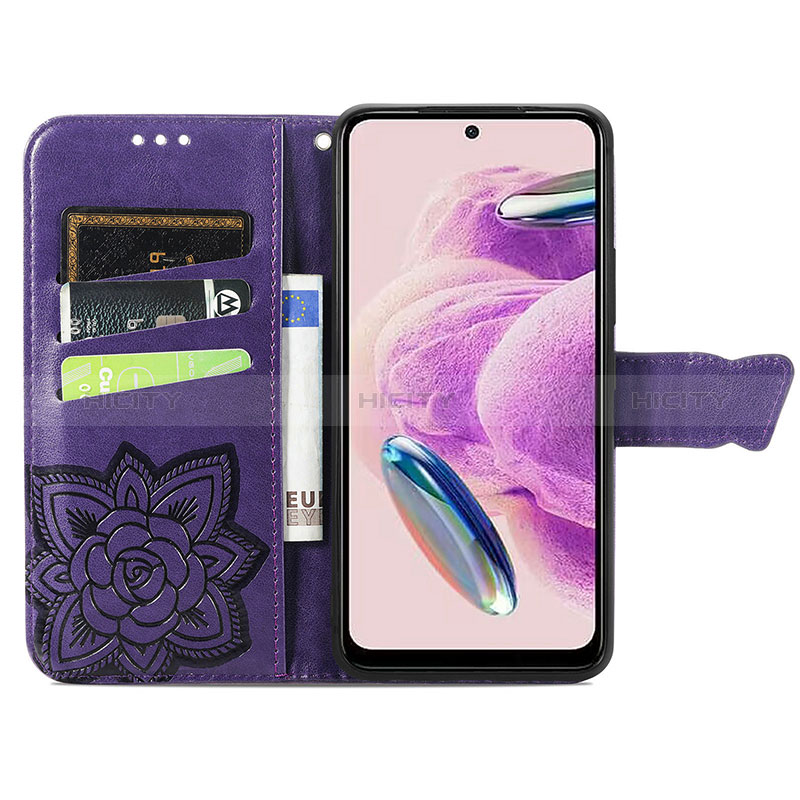 Coque Portefeuille Papillon Livre Cuir Etui Clapet S01D pour Xiaomi Redmi Note 12S Plus