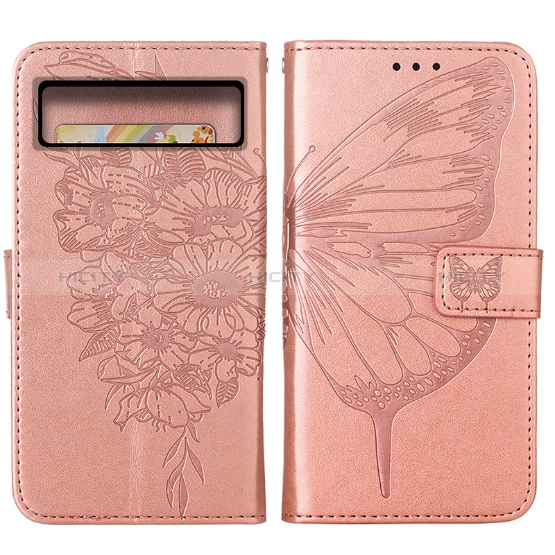 Coque Portefeuille Papillon Livre Cuir Etui Clapet Y01B pour Google Pixel 8 Pro 5G Plus