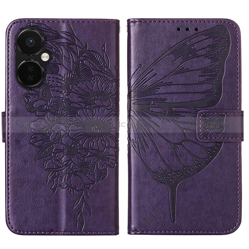 Coque Portefeuille Papillon Livre Cuir Etui Clapet Y01B pour OnePlus Nord CE 3 5G Plus