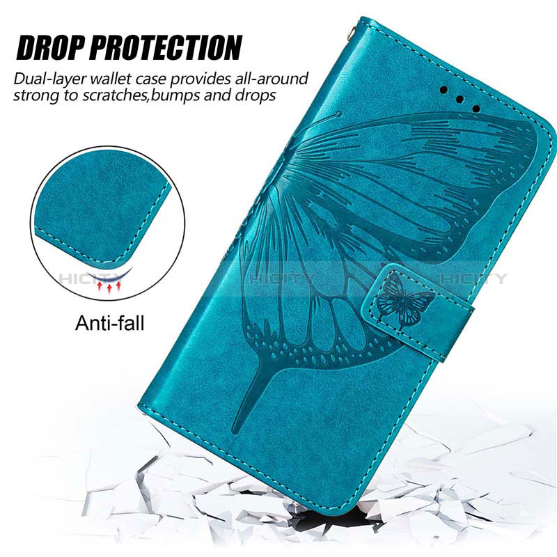 Coque Portefeuille Papillon Livre Cuir Etui Clapet Y01B pour Oppo A16 Plus