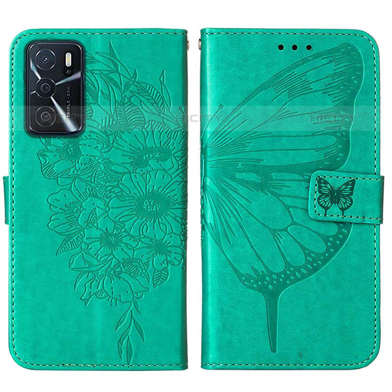 Coque Portefeuille Papillon Livre Cuir Etui Clapet Y01B pour Oppo A54s Plus