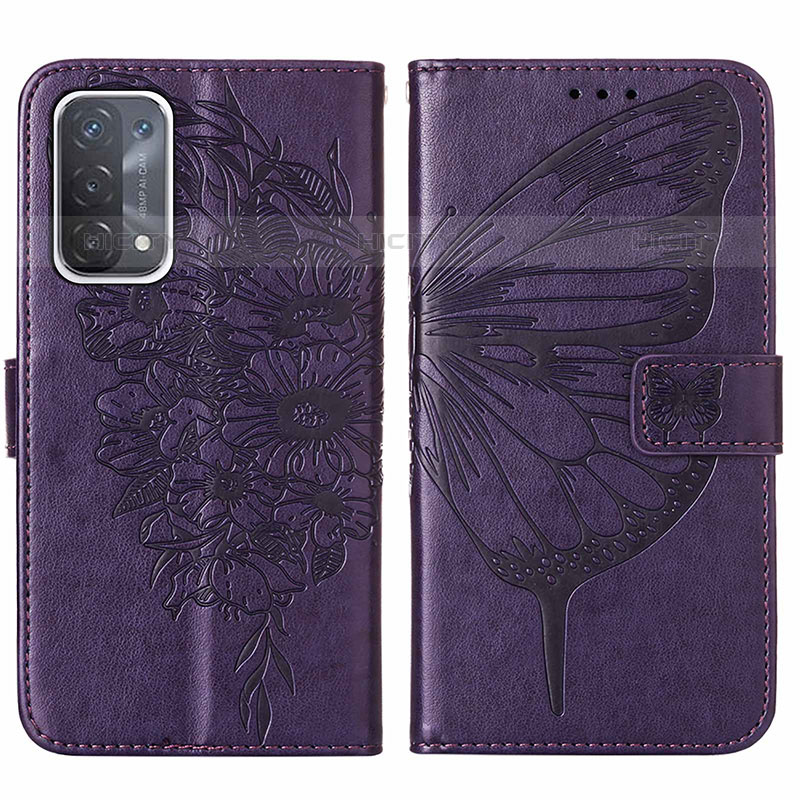 Coque Portefeuille Papillon Livre Cuir Etui Clapet Y01B pour Oppo A93 5G Plus