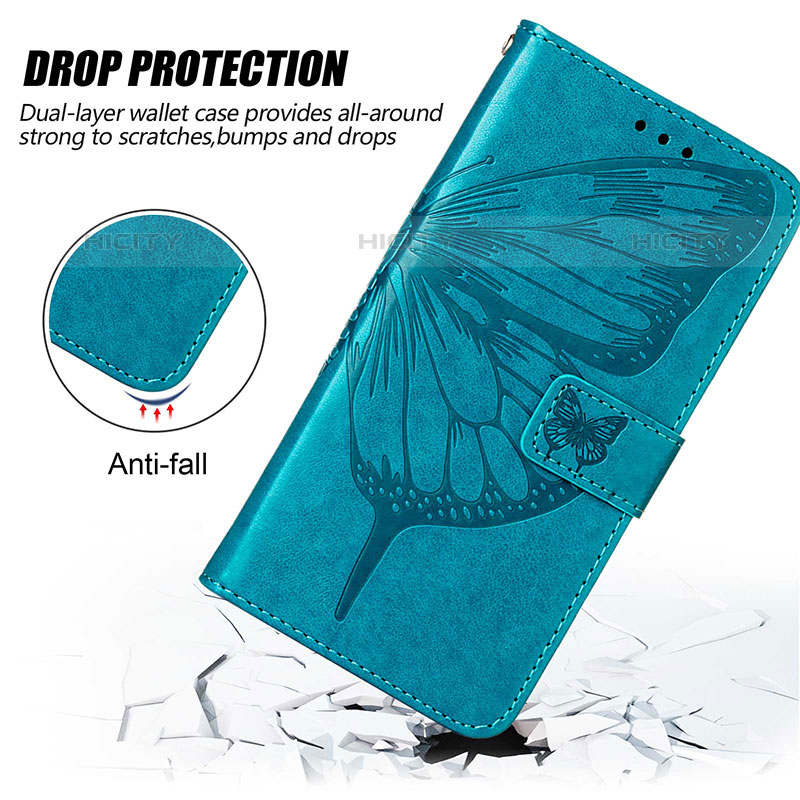 Coque Portefeuille Papillon Livre Cuir Etui Clapet Y01B pour Oppo A95 5G Plus