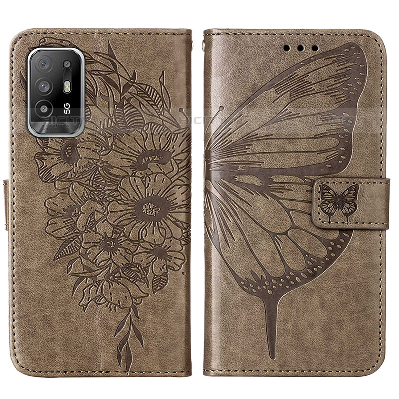 Coque Portefeuille Papillon Livre Cuir Etui Clapet Y01B pour Oppo A95 5G Plus