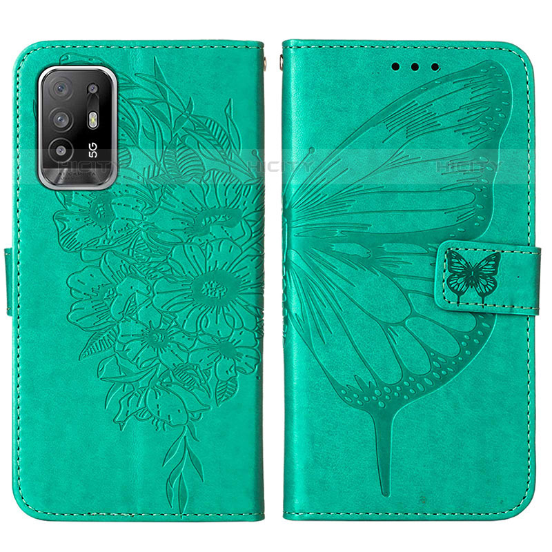 Coque Portefeuille Papillon Livre Cuir Etui Clapet Y01B pour Oppo A95 5G Plus