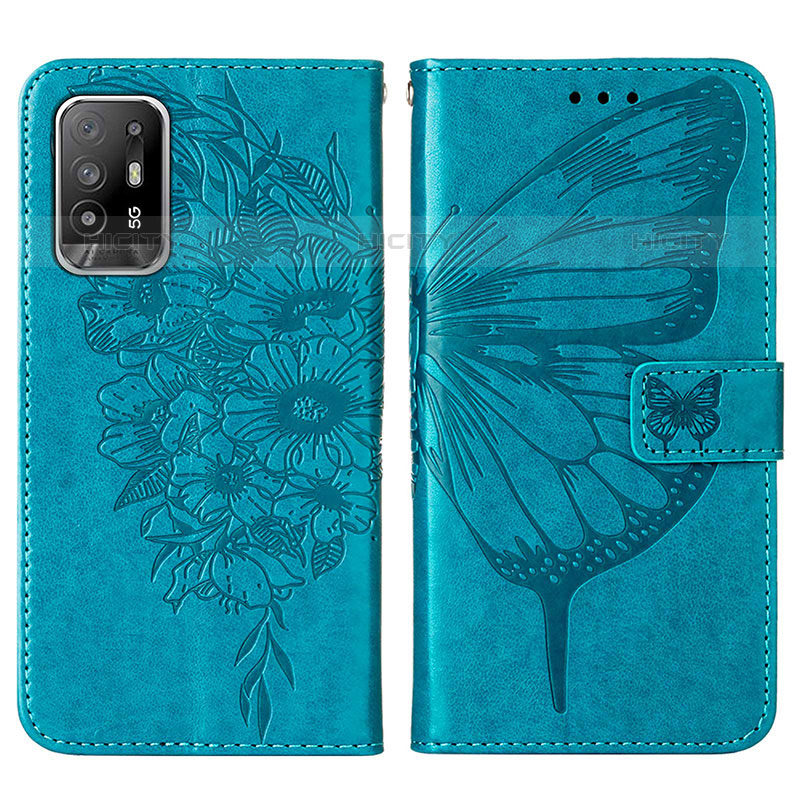 Coque Portefeuille Papillon Livre Cuir Etui Clapet Y01B pour Oppo A95 5G Plus