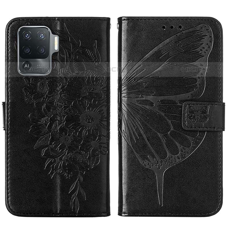 Coque Portefeuille Papillon Livre Cuir Etui Clapet Y01B pour Oppo F19 Pro Plus