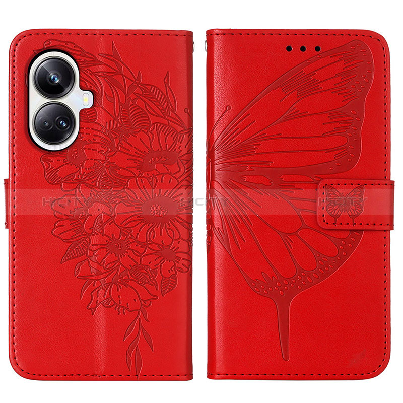 Coque Portefeuille Papillon Livre Cuir Etui Clapet Y01B pour Realme 10 Pro+ Plus 5G Plus