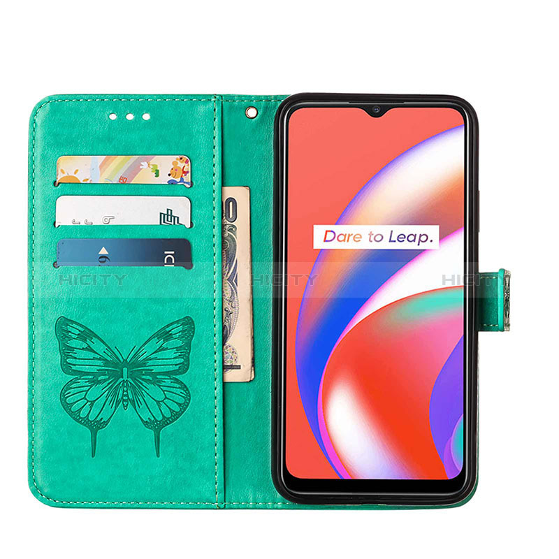 Coque Portefeuille Papillon Livre Cuir Etui Clapet Y01B pour Realme C12 Plus