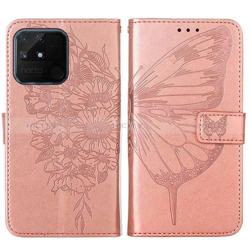 Coque Portefeuille Papillon Livre Cuir Etui Clapet Y01B pour Realme Narzo 50A Plus