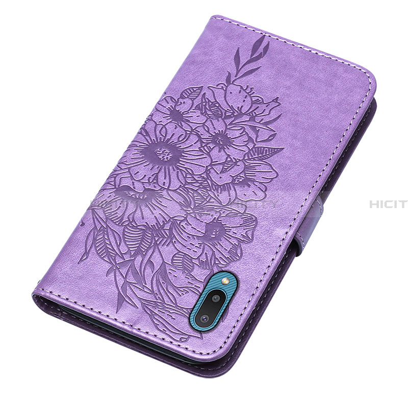 Coque Portefeuille Papillon Livre Cuir Etui Clapet Y01B pour Samsung Galaxy A02 Plus