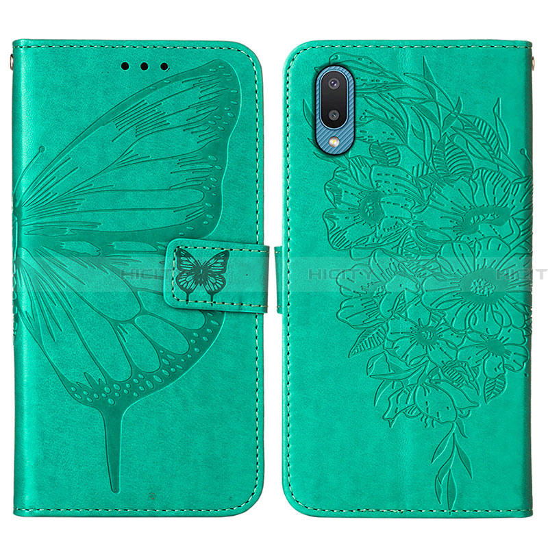 Coque Portefeuille Papillon Livre Cuir Etui Clapet Y01B pour Samsung Galaxy A02 Plus