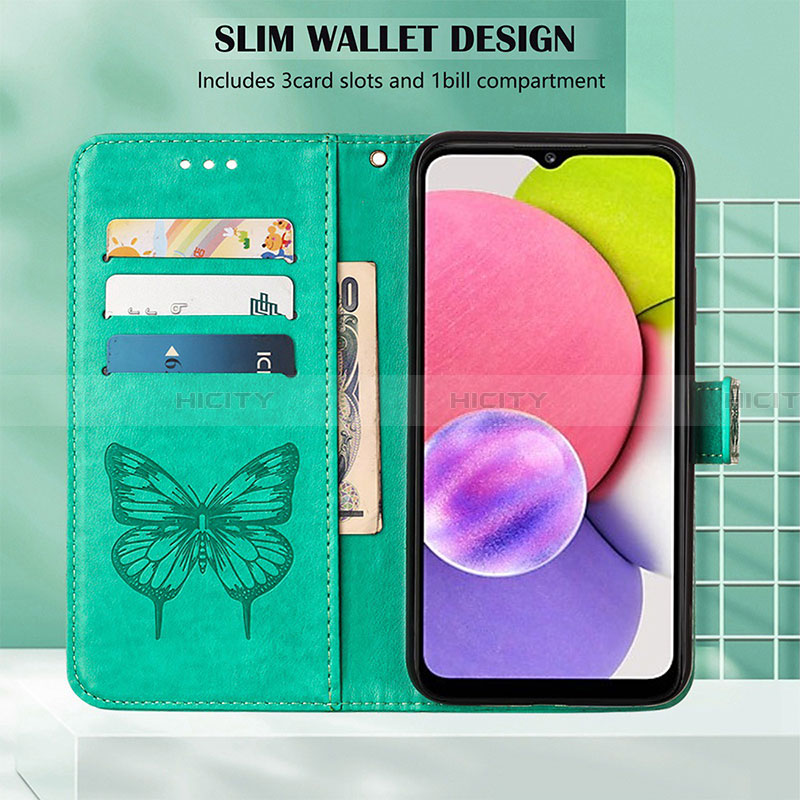 Coque Portefeuille Papillon Livre Cuir Etui Clapet Y01B pour Samsung Galaxy A03 Core Plus