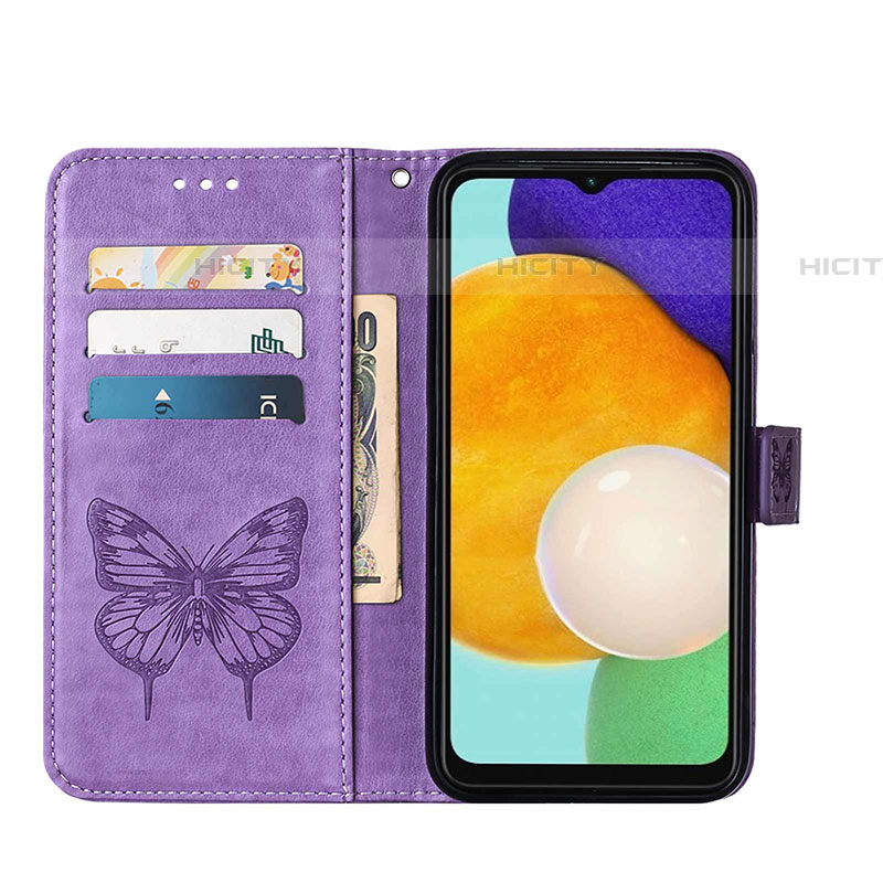 Coque Portefeuille Papillon Livre Cuir Etui Clapet Y01B pour Samsung Galaxy A04s Plus