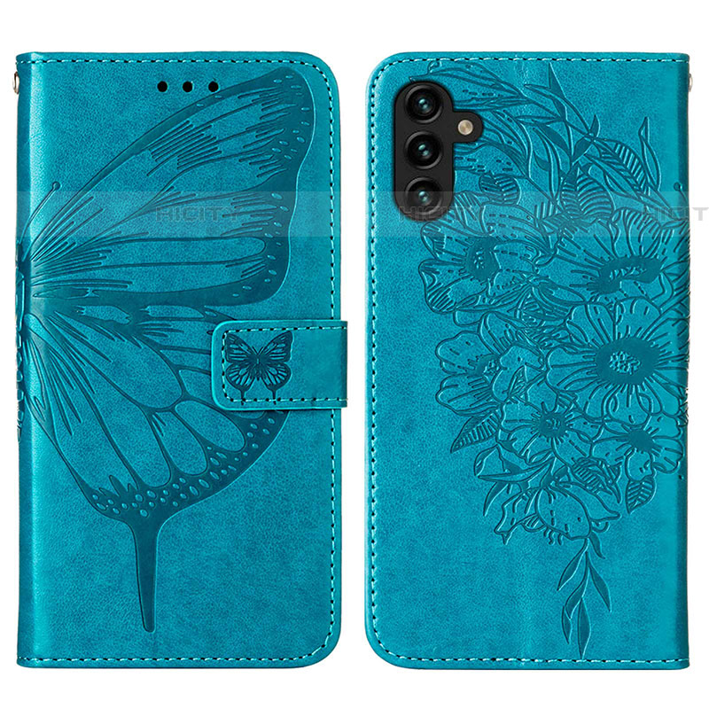 Coque Portefeuille Papillon Livre Cuir Etui Clapet Y01B pour Samsung Galaxy A04s Plus