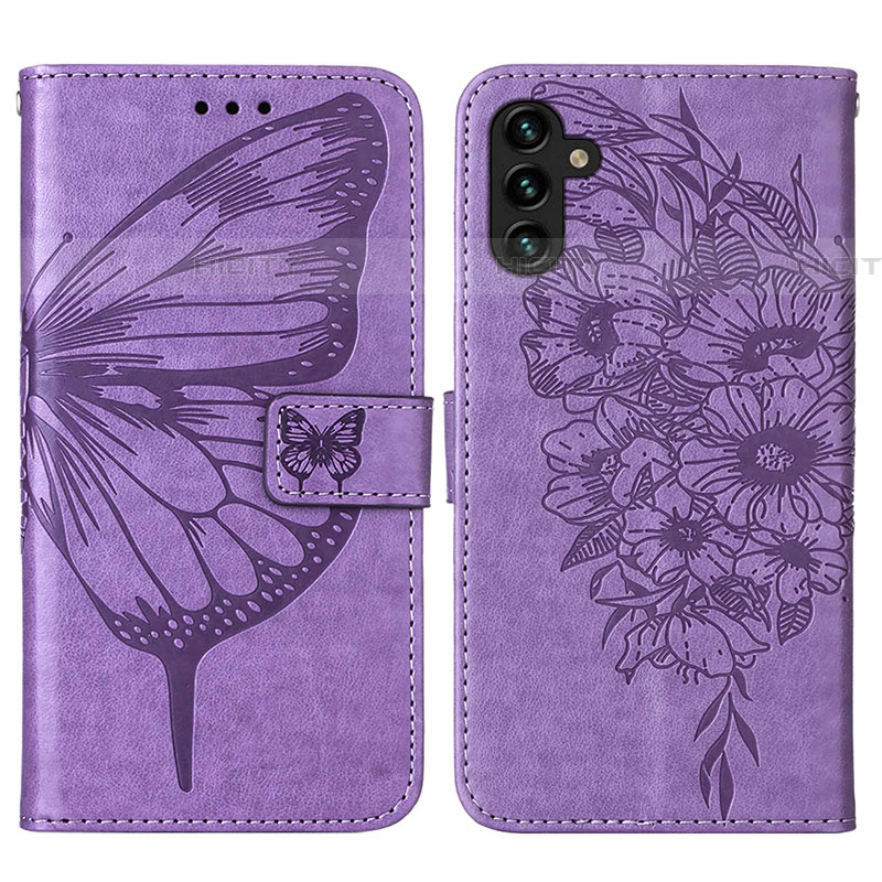 Coque Portefeuille Papillon Livre Cuir Etui Clapet Y01B pour Samsung Galaxy A04s Plus