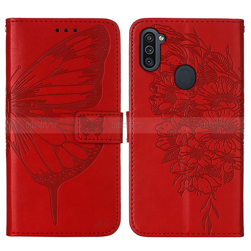 Coque Portefeuille Papillon Livre Cuir Etui Clapet Y01B pour Samsung Galaxy A11 Plus