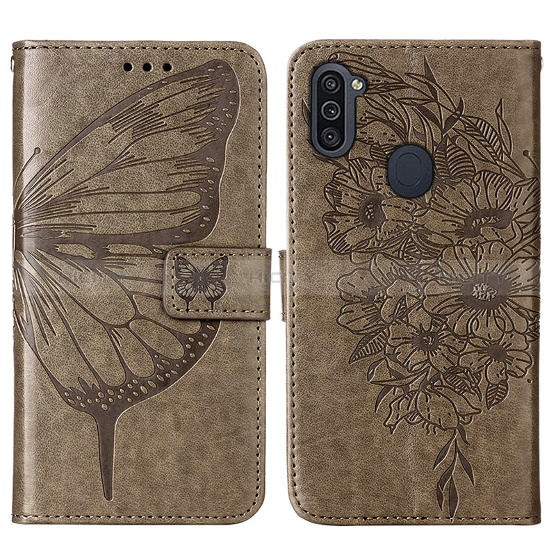 Coque Portefeuille Papillon Livre Cuir Etui Clapet Y01B pour Samsung Galaxy A11 Plus